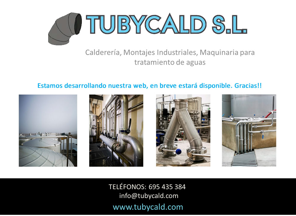Tubycald - Calderería, montajes industriales, maquinaria para tratamiento de aguas